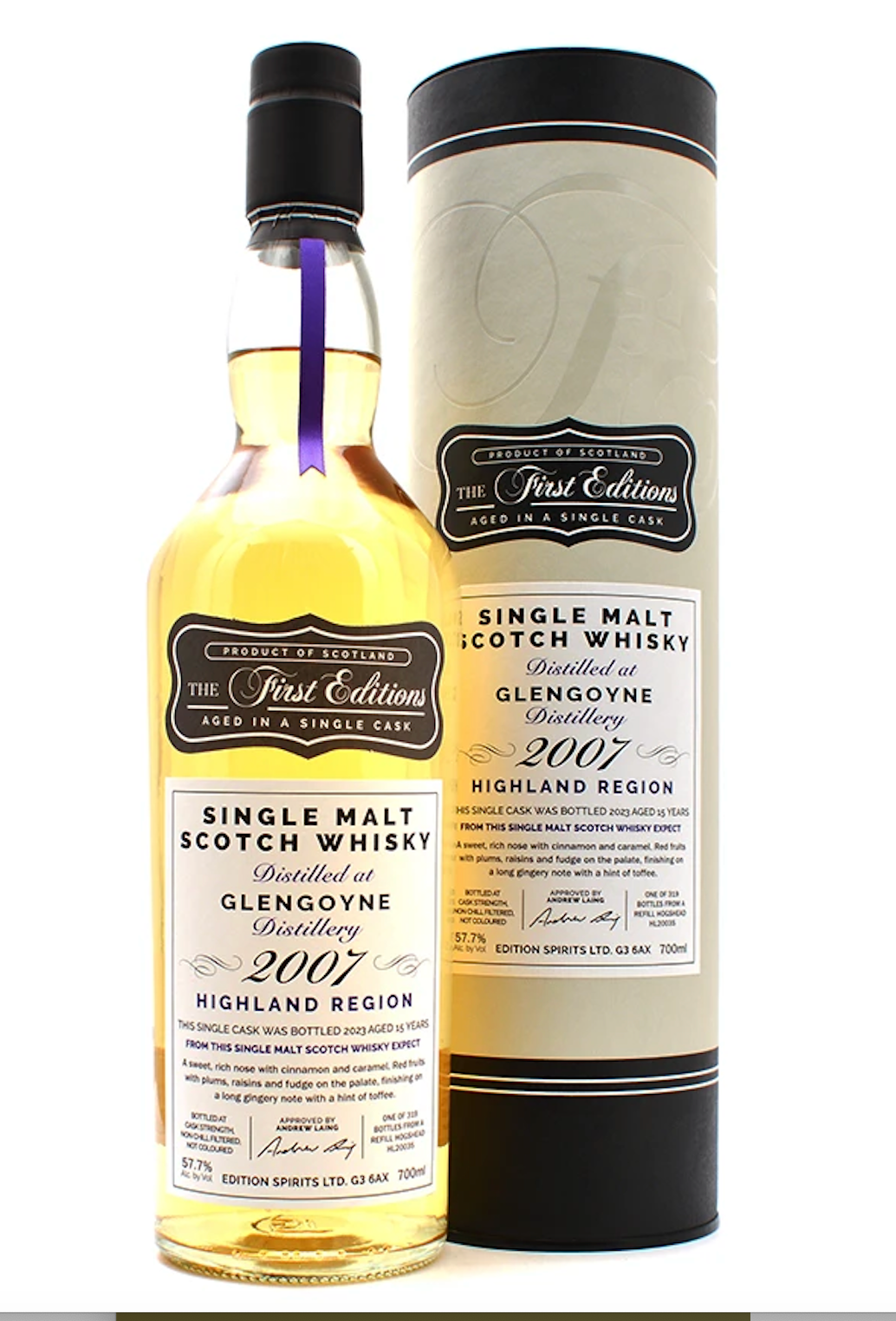 First Edition Glengoyne 2007 Aged 15 Yrs