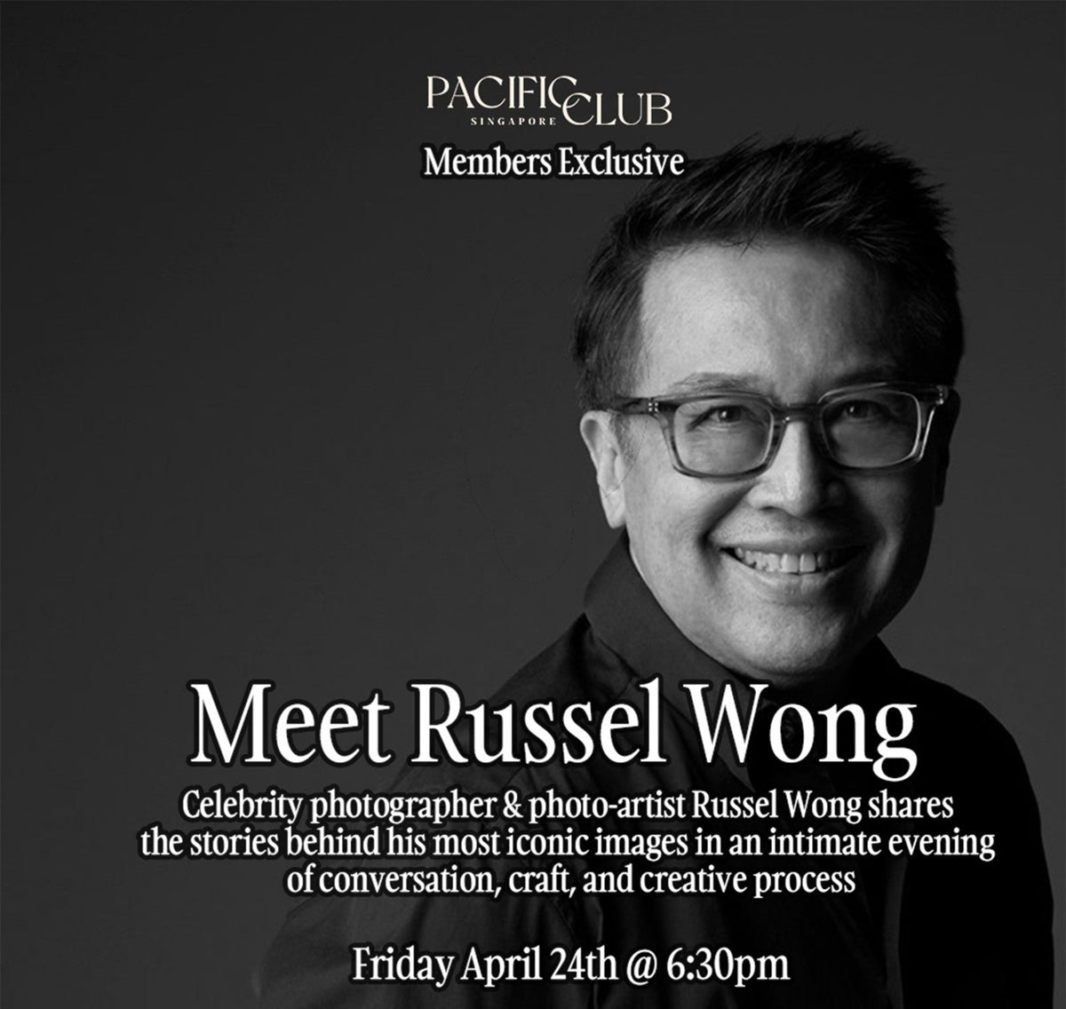 Meet Russel Wong — An Exclusive Evening Of Stories, Craft &amp; Creativity (Silver)