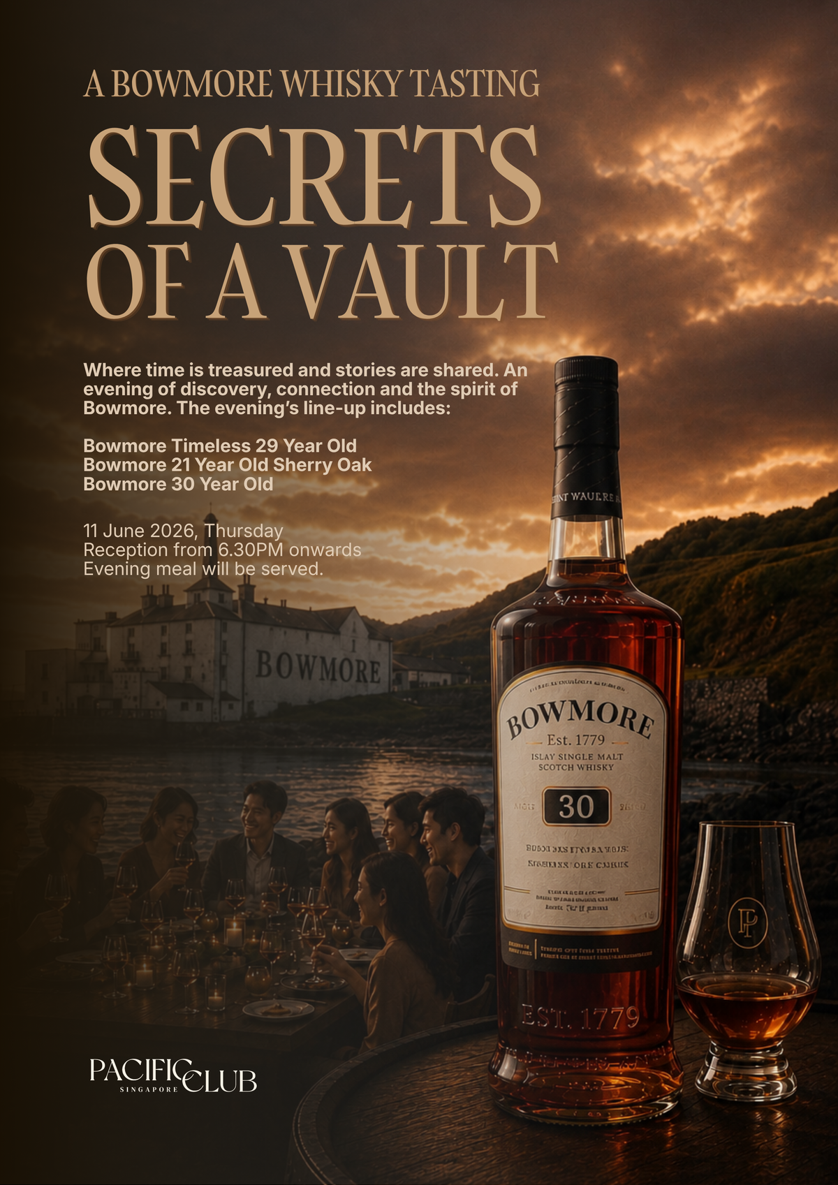 Secrets Of A Vault: Bowmore Whisky Tasting | 11 June 2026 (Silver)