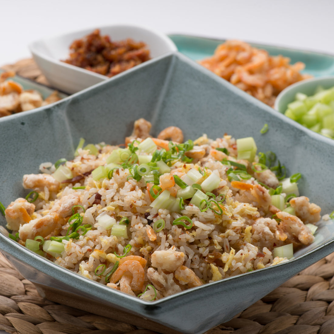 XO Sauce Fried Rice with Celery &amp; Dried Shrimps
西芹蝦米XO炒飯
